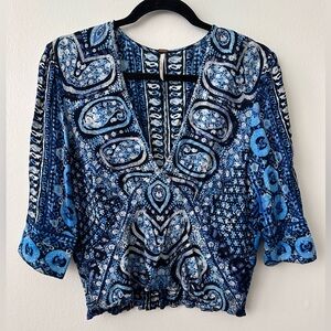 Free People Wild and Free Blouse